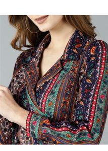 Stylish Printed Wrap Top