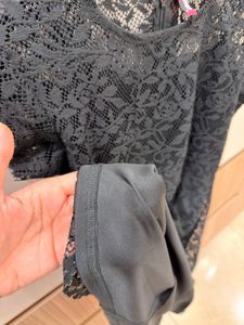 Elegant Black Lace Dress