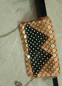 Sparkly Chain Clutch Bag