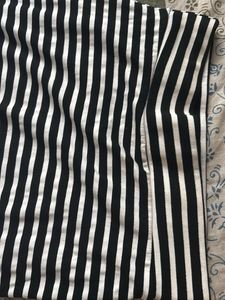 Striped Pencil Skirt with side cuts