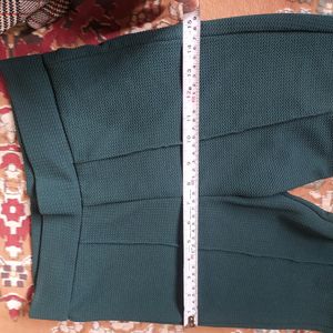 Textured Boot Cut Pants In 28"
