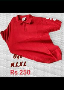 Oyo Red Cotton Tshirt