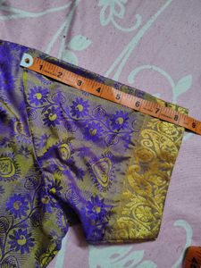 Designer Brocade Blouse Lavender colour