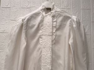 new with tag Elegant Ruffle Neck Blouse