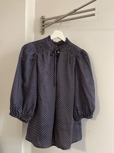 Chic Printed Puff Sleeve Blouse