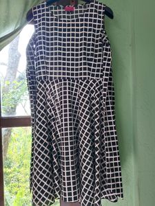 Black And White Checked Dress