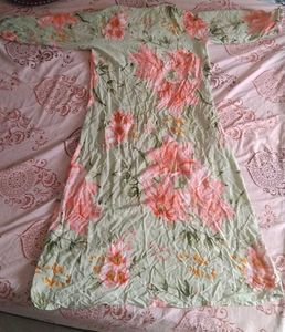 Flowy Floral Print Kurta