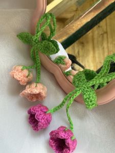 Crocheted bag charm/ keychain