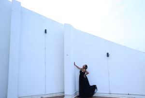 Elegant Black Tulle Corset Dress