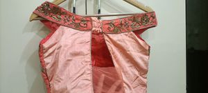 Bella off shoulder 3 pcs Peach Lehnga