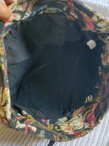 Vintage Floral Tapestry Tote Bag(jute)