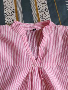 Pink stripped top