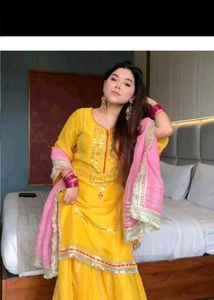 Vibrant Yellow Kurta Set with Dupatta