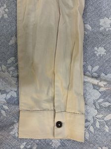 Stylish Beige Button-Up Crop Top