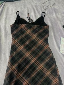 Chic Plaid Maxi Dress32-34