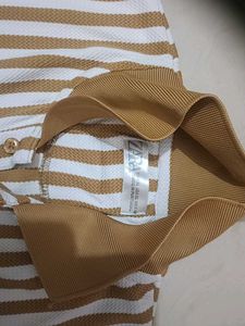 Striped Short-Sleeve Polo Shirt