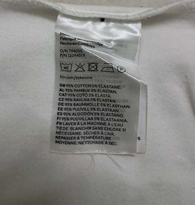 H&amp;M White Square Neck Long Sleeve Top