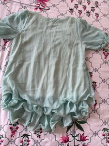 Elegant Mint Green Top