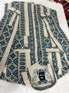 Black Bird Patterned Shirt