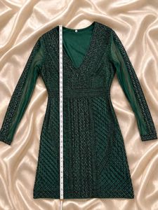 Emerald Green Sequin Bodycon Mini Dress FIX Price