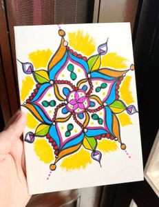 Handmade Colorful Mandala Art