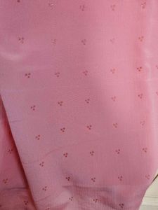 Pink sleeveless Kurta