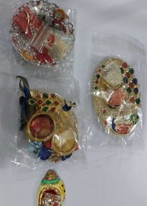 Embellished Designer kumkum Set of 4