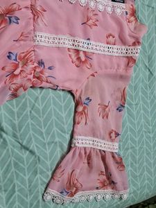 Floral Print Pink Dress