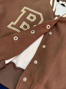 Brown Varsity Letterman Jacket