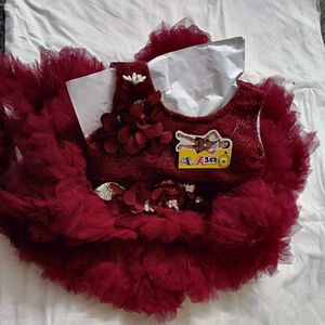 kids party wear net frock