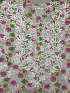 Lucknavi Floral Kurta (xl) price drop