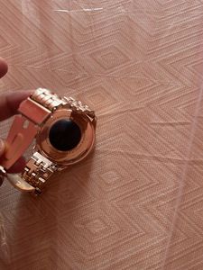 Stylish Rose Gold Smartwatch with Box