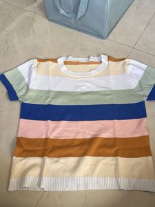 Striped Multicolor Casual T-shirt