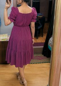 Square Neck Midi Dress