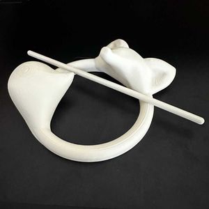 Unique White Ethnic Hair Accessory
