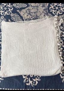 (SALE)White Tassel Dupatta/Scarf