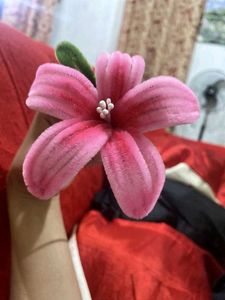 Pipecleaner hot pink flowers 🌸