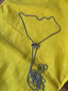 Elegant Silver Chain Necklace with Pendant