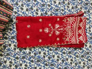 Red Embroidered suit