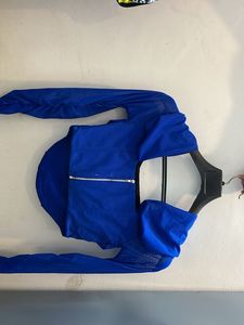Stunning Blue Ruched Mesh Top