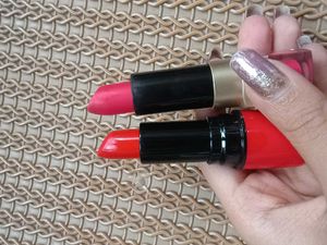 Lipstick + lip gloss combo - Red Pink brown