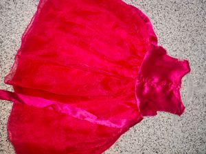 Girl's Red Party Dress