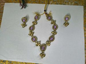 Elegant Lavender Stone Jewellery Set
