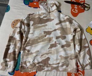 Camouflage Mock Neck Sweatshirt