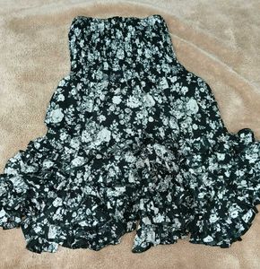 Flowy Floral Mini Skirt