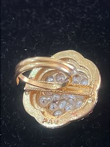 Exquisite Floral Kundan Ring