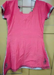Elegant Double Coloured  Cotton Top 🍑