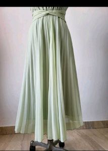 Elegant One-Shoulder Pleated Midi Dress