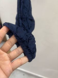 Aeropostale Navy Blue Off-Shoulder Blouse