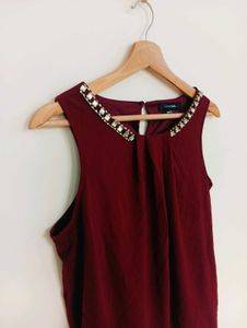 Elegant Embellished Sleeveless Top